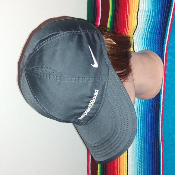 Nike Featherlight Dri-Fit Merchant & Gould Company Adjustable Gray White Hat - Picture 3 of 11